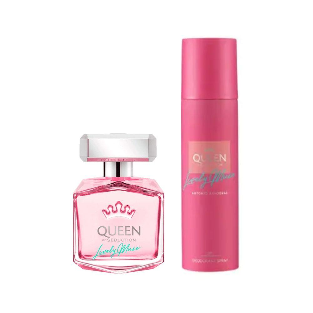 Antonio Banderas Kit Queen of Seduction Lively Muse Eau de Toilette Feminino + Desodorante