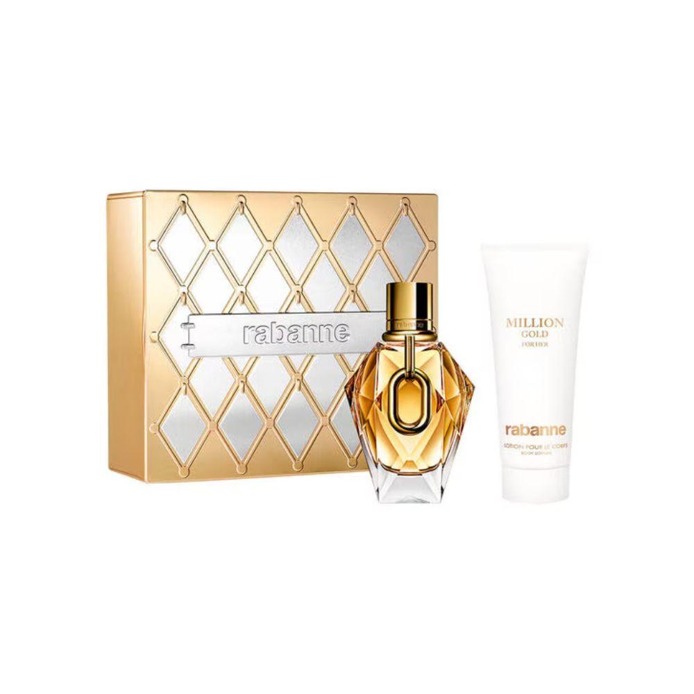 Paco Rabanne Kit Million Gold for Her Eau de Parfum Feminino + Body Lotion