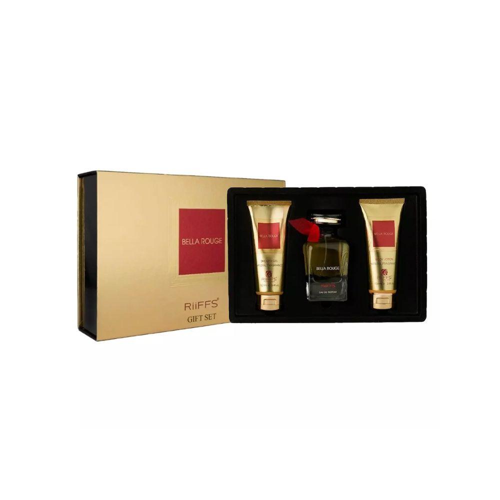 Riiffs Kit Bella Rouge Eau de Parfum Feminino + Shower Gel + Body Lotion