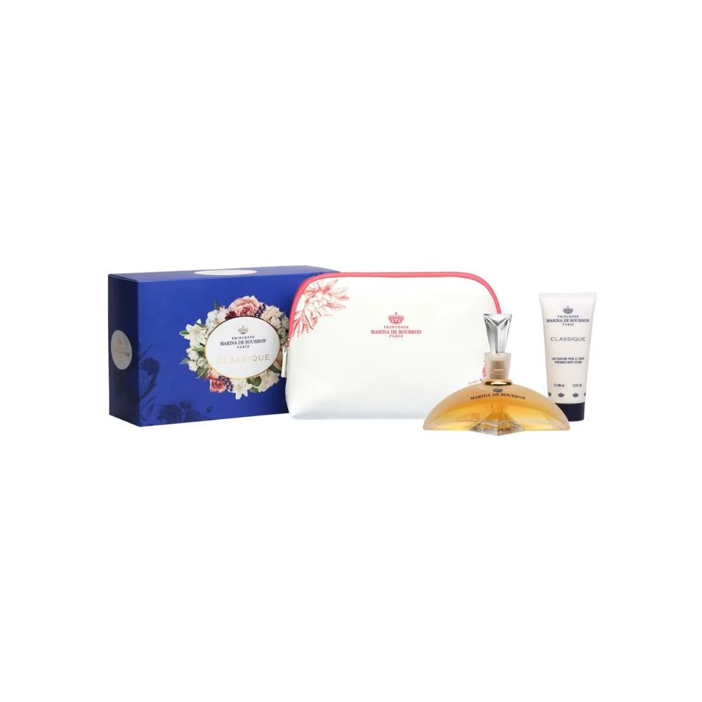 Marina de Bourbon Kit Classique Eau de Parfum Feminino + Body Lotion + Necessaire