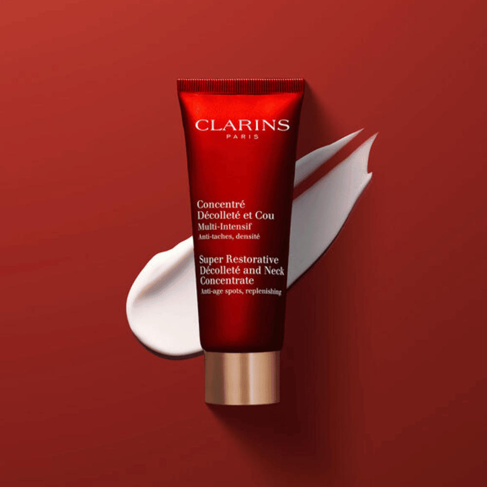 Clarins Creme Anti-idade para Pescoço e Colo Super Restorative Concentrate