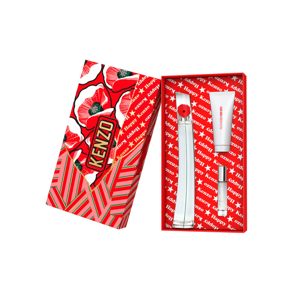 Kenzo Kit Flower By Kenzo Eau de Parfum Feminino + Body Lotion + Travel Size
