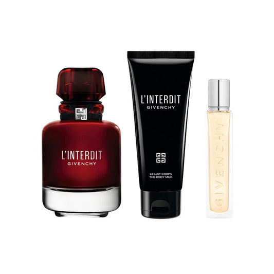 Givenchy Kit L'Interdit Rouge Eau de Parfum Feminino + Body Lotion + Travel Size
