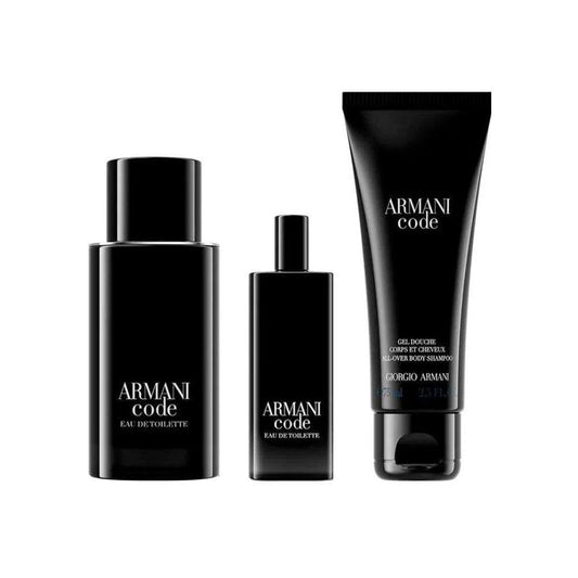 Giorgio Armani Kit Black Code Eau de Toilette Masculino + Gel Douche + Miniatura