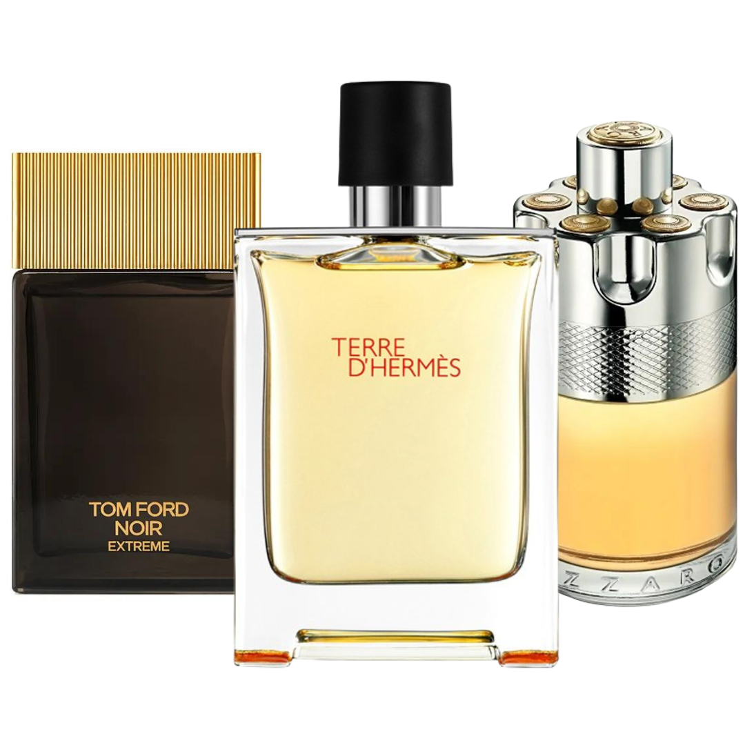 BLACK FRIDAY: Combo de 3 Perfumes Terre de’Herme, Azzaro Wanted,e Tom Ford Noir Extreme 100ml