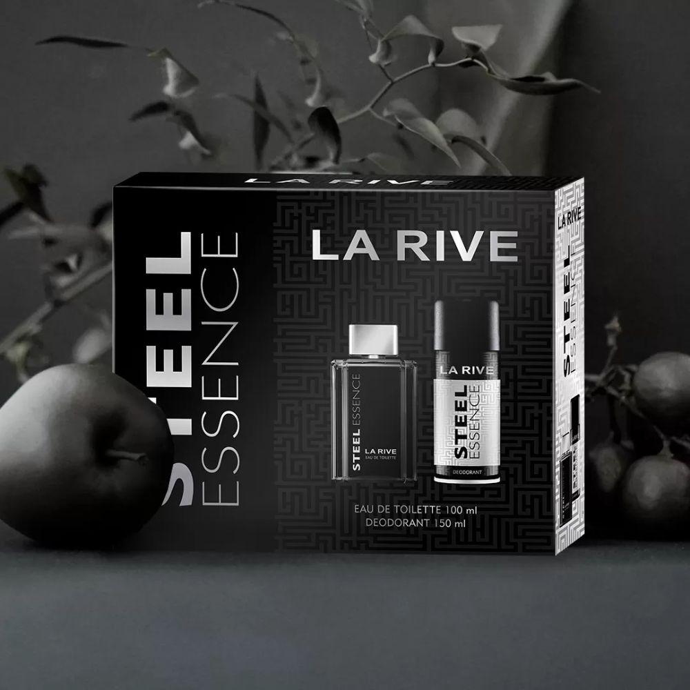 La Rive Kit Steel Essence Eau de Toilette Masculino + Desodorante