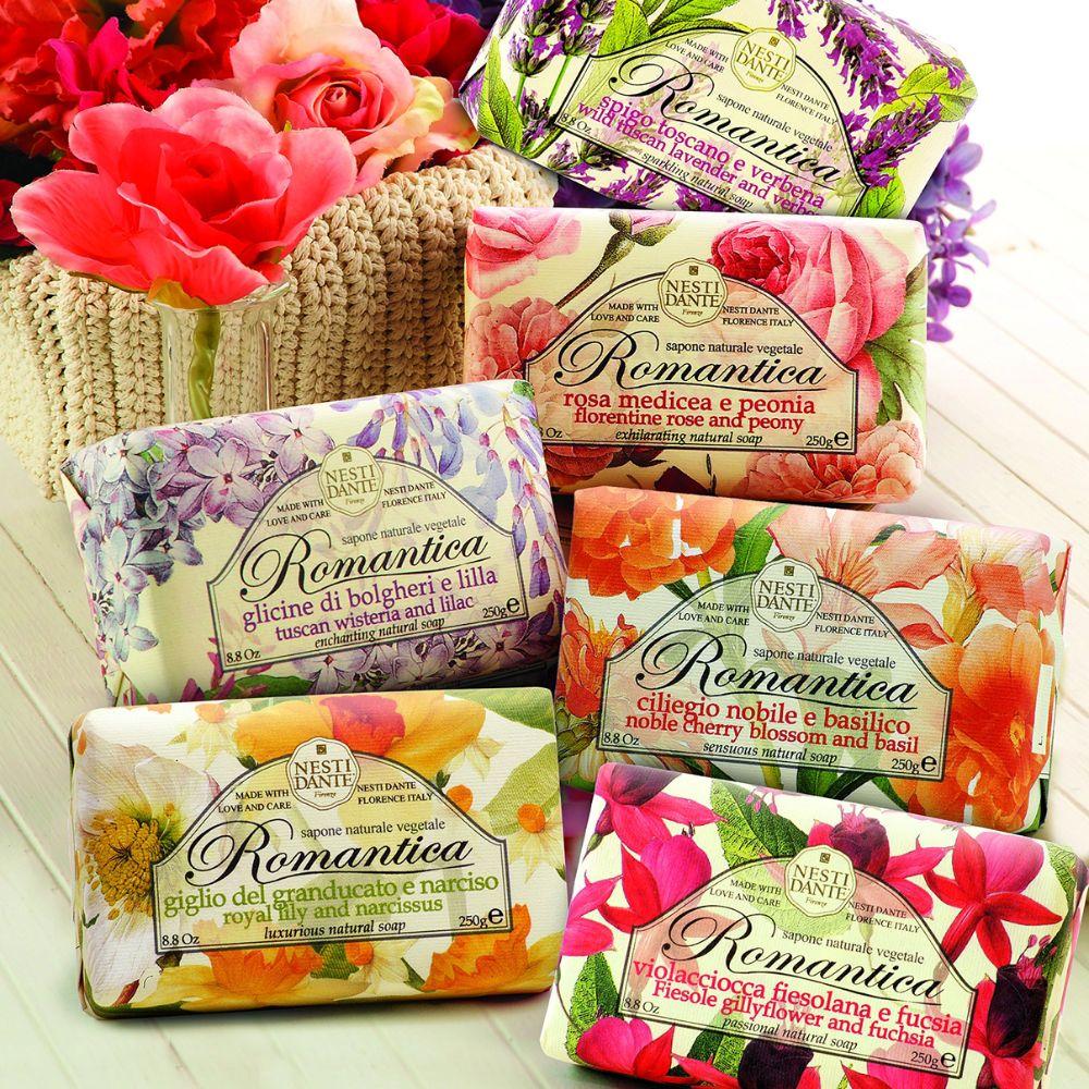 Nesti Dante Kit 6x Sabonetes em Barra Romantica Collection