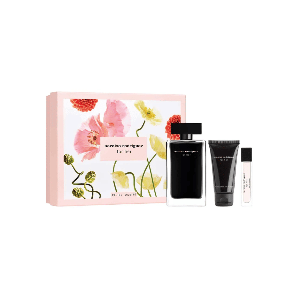 Narciso Rodriguez Kit For Her Eau de Toilette Feminino + Body Lotion + Travel Size