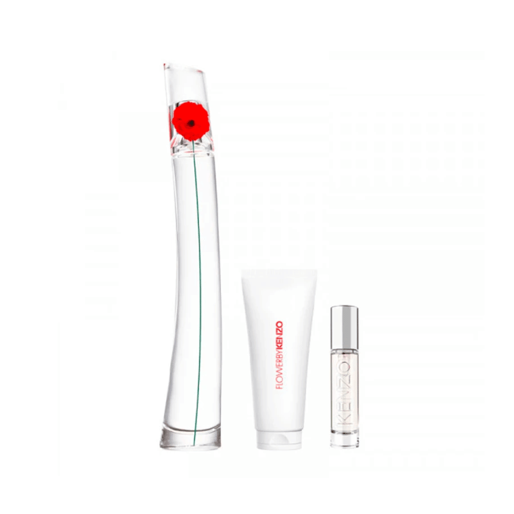 Kenzo Kit Flower By Kenzo Eau de Parfum Feminino + Body Lotion + Travel Size