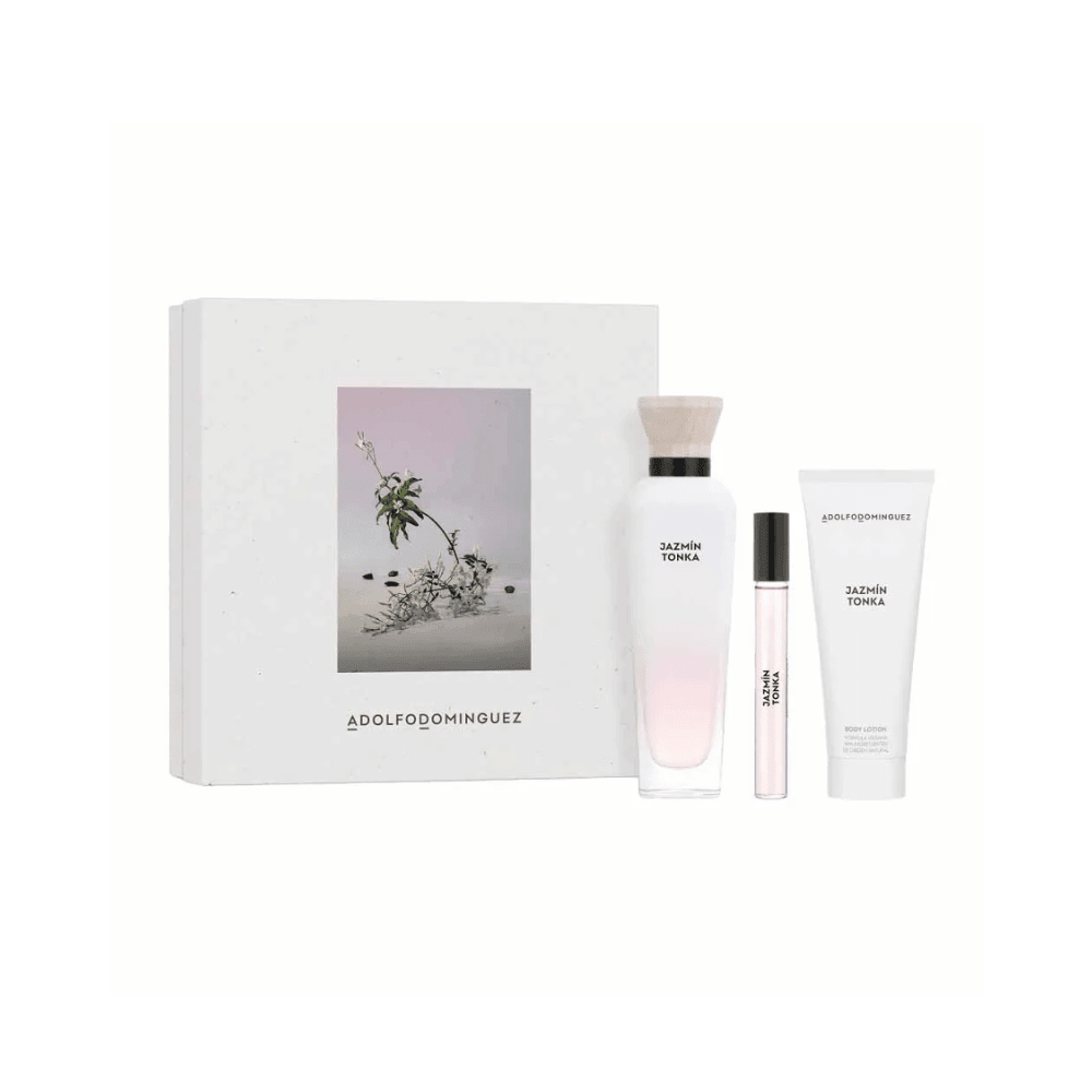 Adolfo Dominguez Kit Jazmín Tonka Eau de Parfum Feminino + Creme Corporal + Miniatura