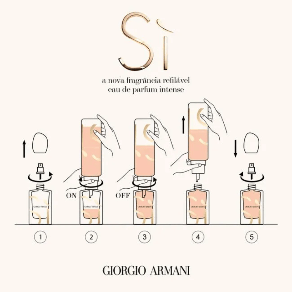 Giorgio Armani Refil Si Intense Eau de Parfum Feminino