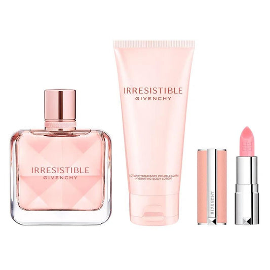 Givenchy Kit Irresistible+Lotion Hydratante+Batom Rose Perfecto Eau de Parfum Feminino