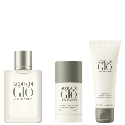 Giorgio Armani Kit Acqua Di Gio Eau de Toilette Masculino + After Shave Balm + Desodorante