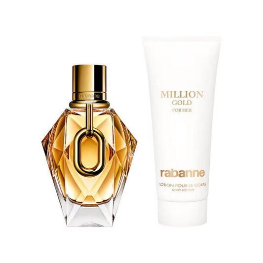 Paco Rabanne Kit Million Gold for Her Eau de Parfum Feminino + Body Lotion