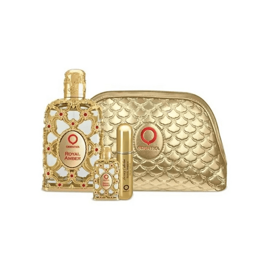Orientica Kit Royal Amber Eau de Parfum Feminino + Miniatura + Necessaire + Atomizador
