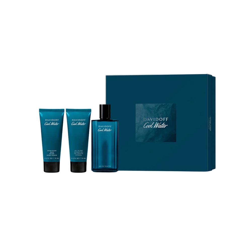 Davidoff Kit Cool Water Eau de Toilette + Shower Gel + Pós Barba Masculino