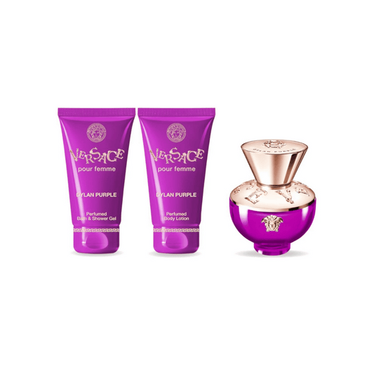 Versace Kit Dylan Purple Eau de Parfum Feminino + Gel de Banho + Loção Corporal
