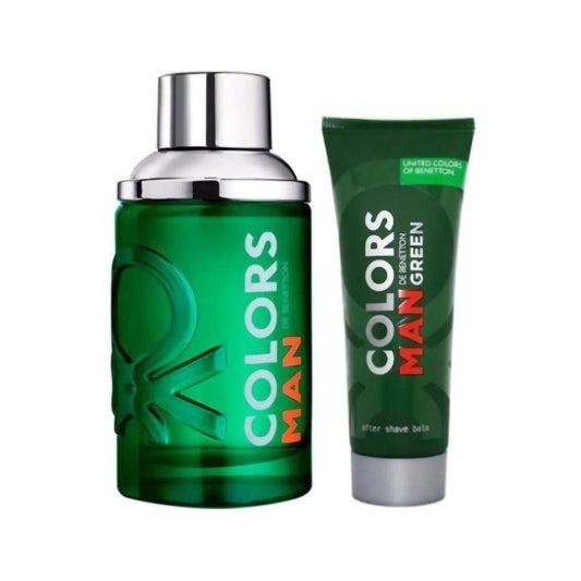 Benetton Kit Colors Green Eau de Toilette Masculino + After Shave