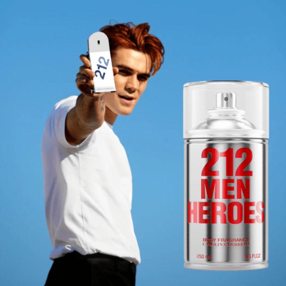 Carolina Herrera 212 Heroes Body Spray Masculino