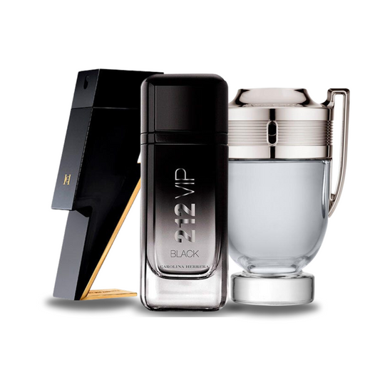 BLACK FRIDAY: Combo de 3 Perfumes BAD BOY, 212 VIP BLACK e Paco Rabanne INVICTUS (Eau de Parfum)