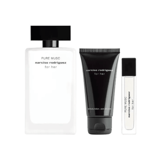 Narciso Rodriguez Kit For Her Pure Musc Eau de Parfum Feminino + Body Lotion + Travel Size