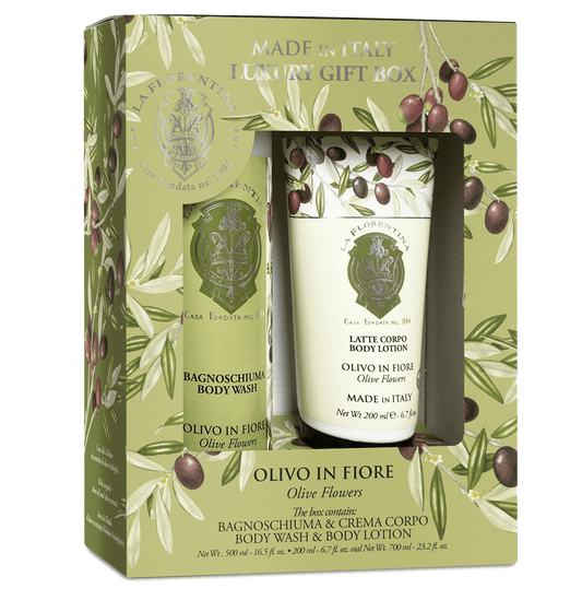 La Florentina Kit Body Care Olive Flowers Espuma de Banho+Loção Corporal